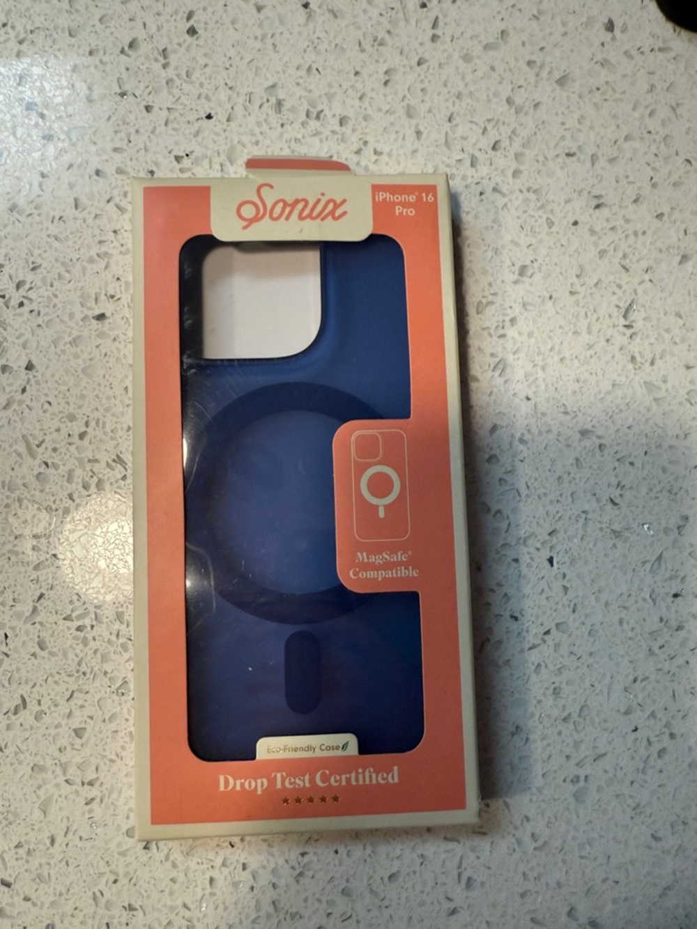 Sonix Light Blue Clear MagSafe Phone Case with Built-In Magnets I phone 16 pro